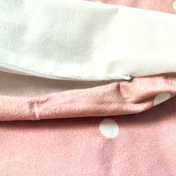 Rabbit, Bunny Pillow Covers, Set 2 Pink & Gray ~ Zip Closure 3D Ears &Tail ~ NEW - Picture 4 of 9